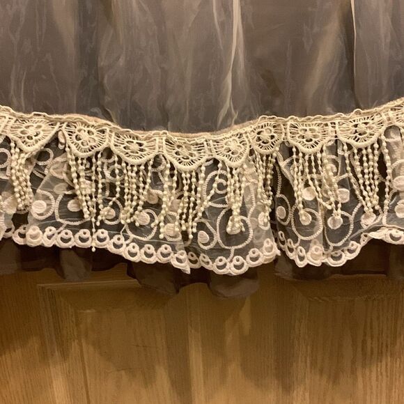 Ryu Women’s Brown Cream Strapless Lined Lace Evening Formal Bandeau Dress Size S - Picture 8 of 13